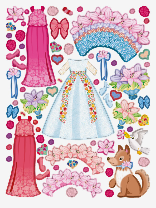 ELLA & MAX Kleid für SARA - Stickerbuch