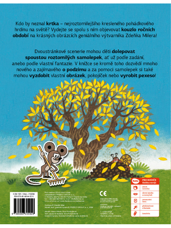 ELLA & MAX DER MAULWURF und der HERBST - Stickerbuch