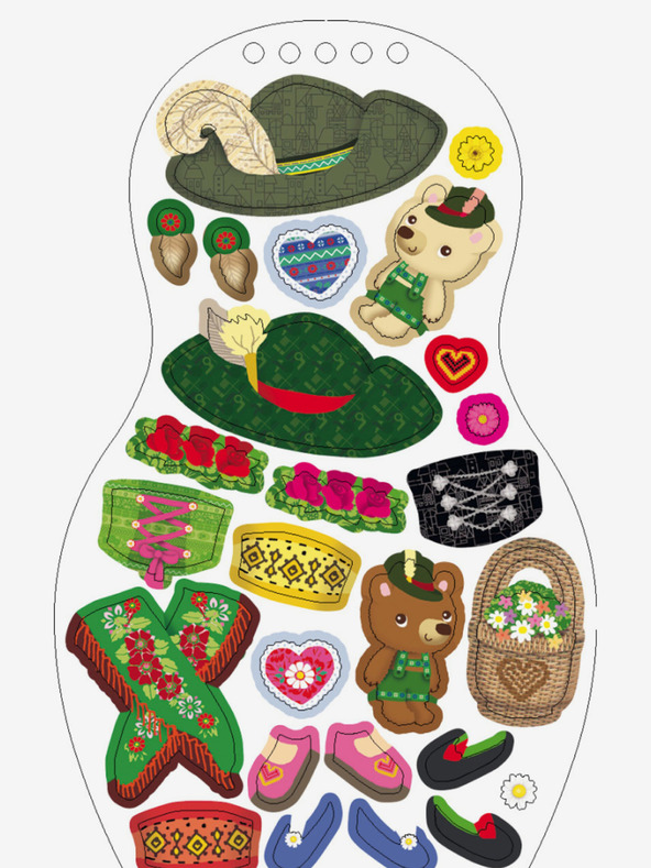 ELLA & MAX Anziehen deutscher HANNA-Puppen - Malbuch