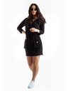 Edoti Schwarzes Edoti Kleid für Frauen