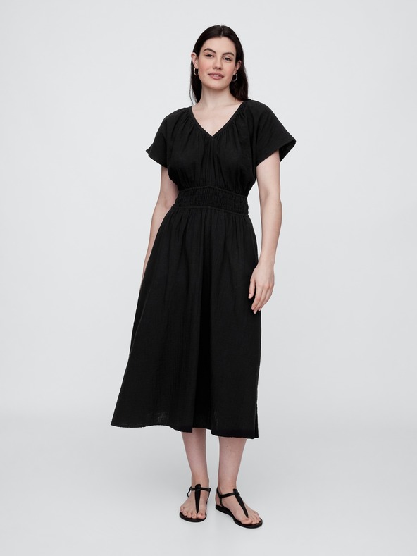 GAP Damen Maxikleid mit Taschen GAP