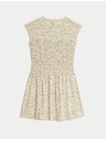 Marks & Spencer Flowing Gathered Midi Dress in Pure Cotton by Marks & Spencer Cream