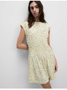 Marks & Spencer Flowing Gathered Midi Dress in Pure Cotton by Marks & Spencer Cream