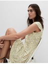 Marks & Spencer Flowing Gathered Midi Dress in Pure Cotton by Marks & Spencer Cream
