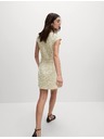 Marks & Spencer Flowing Gathered Midi Dress in Pure Cotton by Marks & Spencer Cream