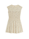 Marks & Spencer Flowing Gathered Midi Dress in Pure Cotton by Marks & Spencer Cream