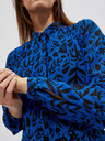 Moodo Schwarz-blaues geblümtes Damenkleid Moodo