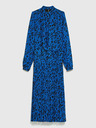Moodo Schwarz-blaues geblümtes Damenkleid Moodo