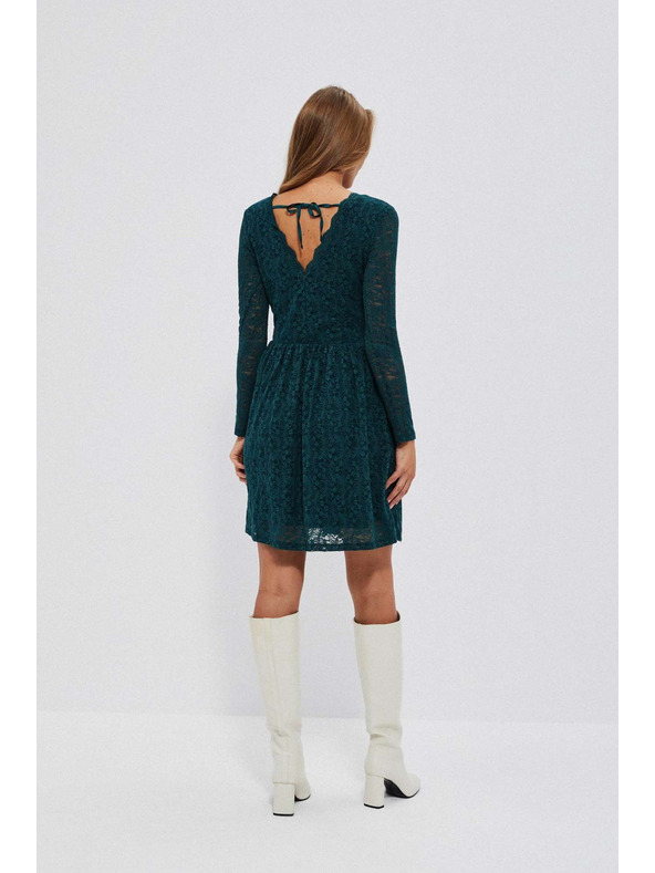 Moodo Grünes Spitzenkleid für Damen Moodo