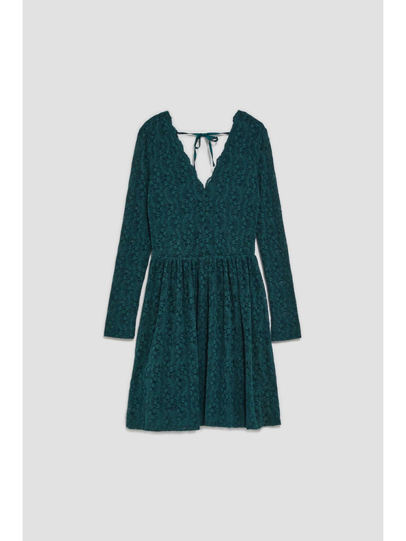 Moodo Grünes Spitzenkleid für Damen Moodo