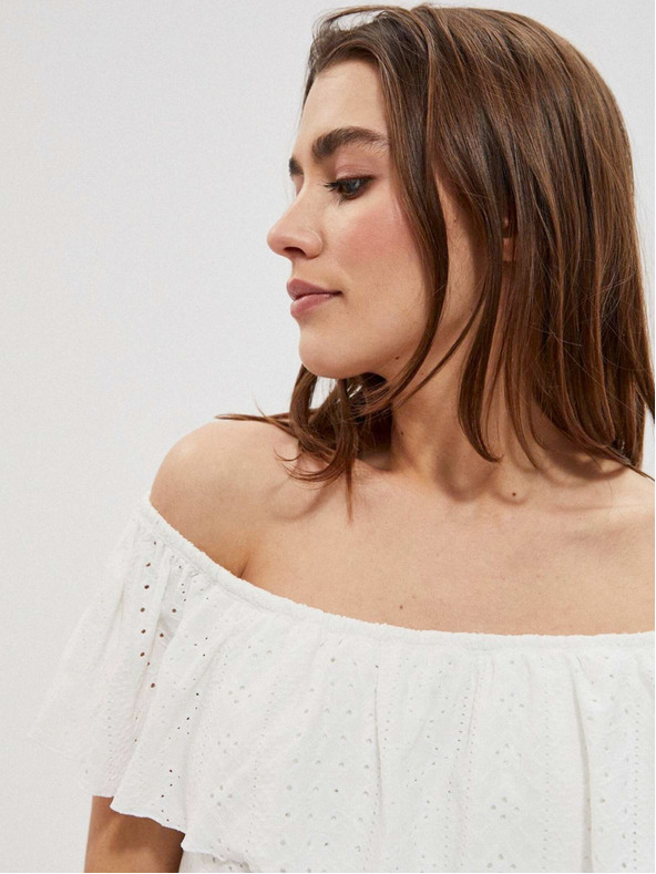 Moodo Weißes Damenkleid Moodo