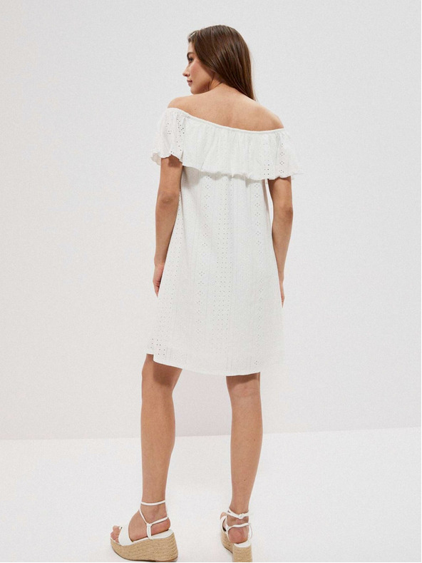 Moodo Weißes Damenkleid Moodo