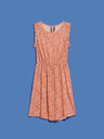 Moodo Beige und braun gemustertes Damenkleid Moodo