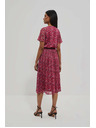 Moodo Rosa Damen-Blumenkleid Moodo