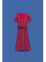 Moodo Rosa Damen-Blumenkleid Moodo