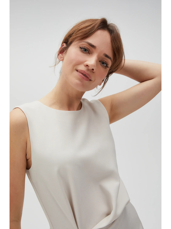 Moodo Beigefarbenes Damen-Kleid von MOODO