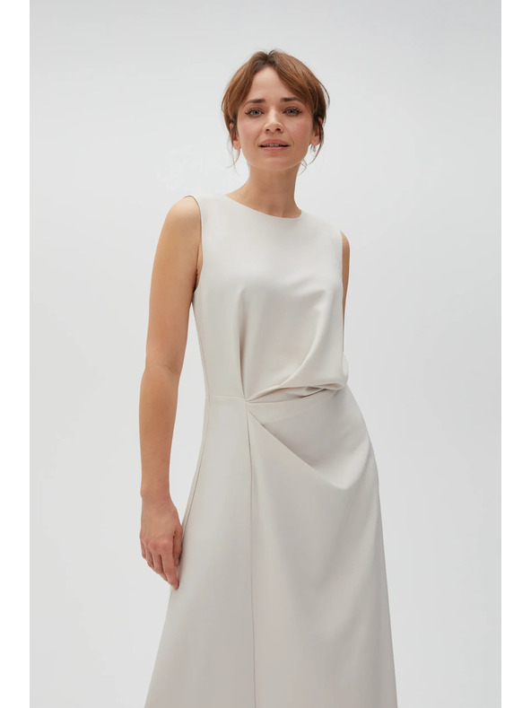 Moodo Beigefarbenes Damen-Kleid von MOODO