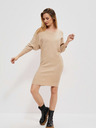 Moodo Beigefarbenes Damenkleid Moodo