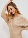 Moodo Beigefarbenes Damenkleid Moodo