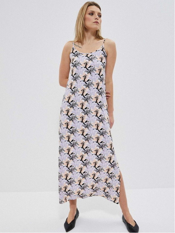 Moodo Violettes Damen-Blumenkleid Moodo