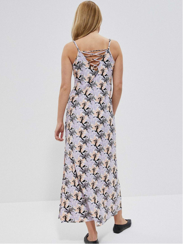 Moodo Violettes Damen-Blumenkleid Moodo