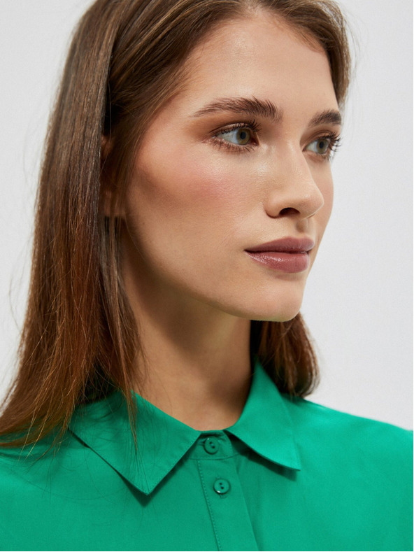 Moodo Grünes Damen Shirtkleid Moodo