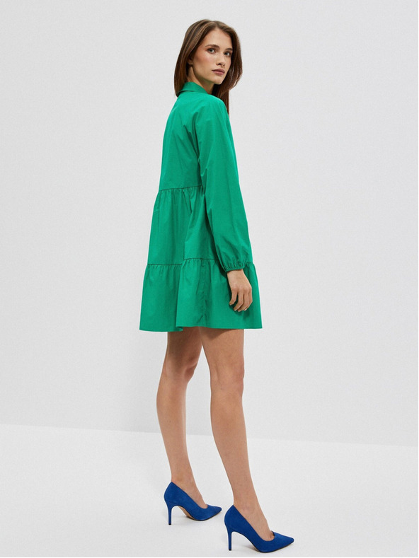 Moodo Grünes Damen Shirtkleid Moodo