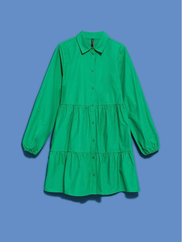 Moodo Grünes Damen Shirtkleid Moodo