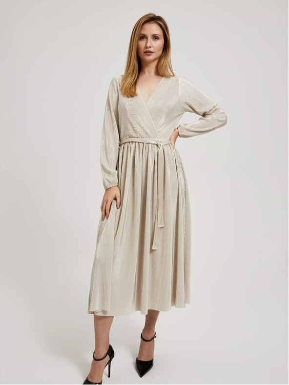 Moodo Beigefarbenes Damen-Kleid von MOODO