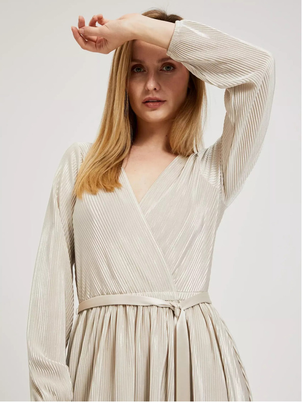 Moodo Beigefarbenes Damen-Kleid von MOODO