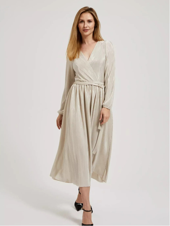 Moodo Beigefarbenes Damen-Kleid von MOODO