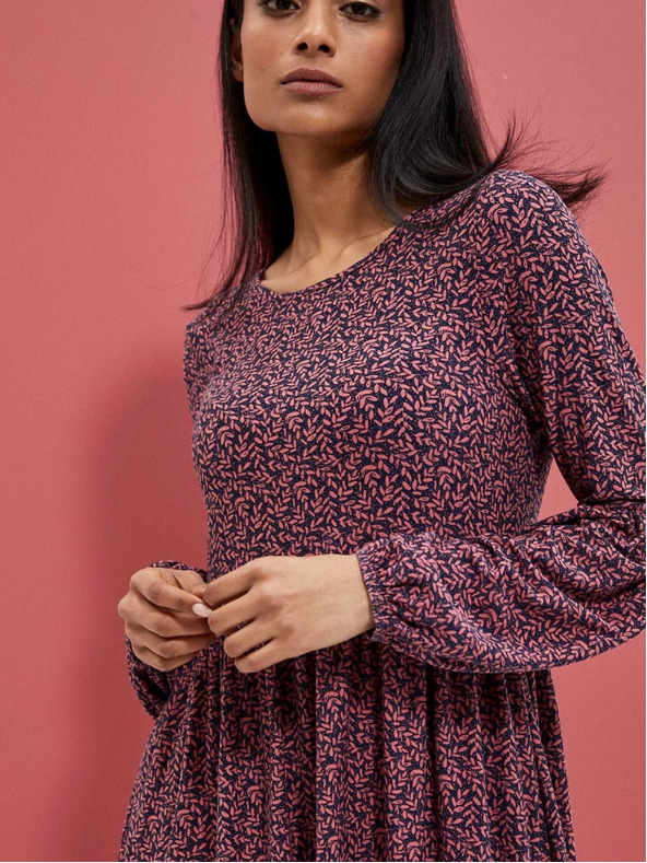 Moodo Rosa Damen-Blumenkleid Moodo