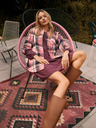 Moodo Rosa Damen-Blumenkleid Moodo