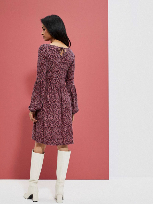 Moodo Rosa Damen-Blumenkleid Moodo