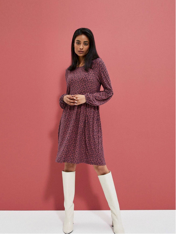 Moodo Rosa Damen-Blumenkleid Moodo