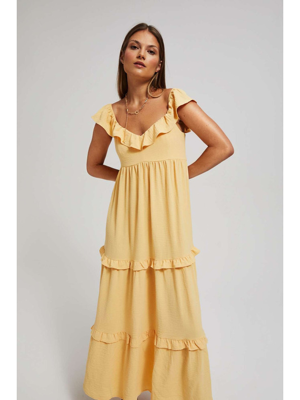 Moodo Gelbes Damenkleid Moodo