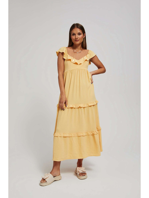 Moodo Gelbes Damenkleid Moodo