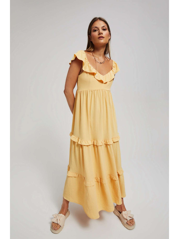 Moodo Gelbes Damenkleid Moodo