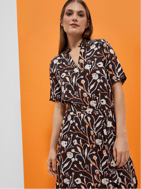 Moodo MOODO gemustertes Damenkleid