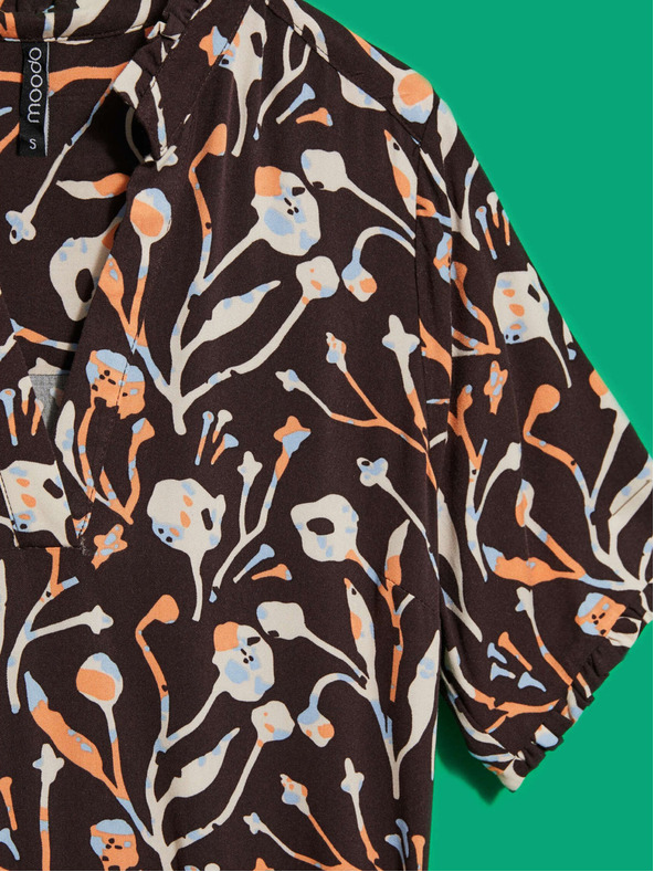 Moodo MOODO gemustertes Damenkleid