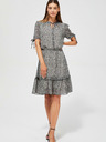 Moodo Schwarzes gemustertes Damenkleid Moodo