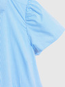 Moodo Weiß und blau gestreiftes Damen-Shirtkleid von Moodo