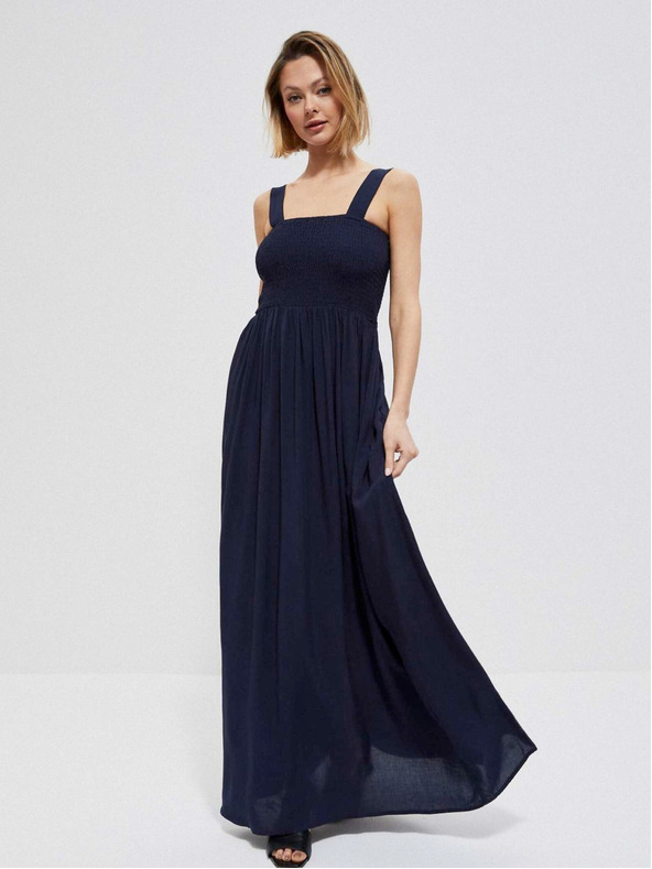 Moodo Dunkelblaues Damenkleid Moodo