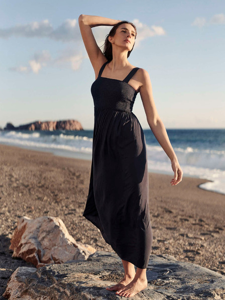 Moodo Dunkelblaues Damenkleid Moodo