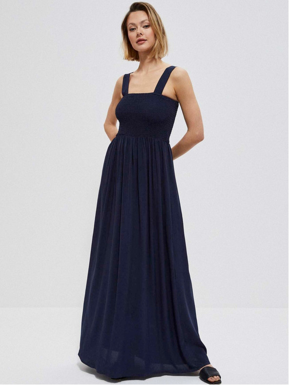 Moodo Dunkelblaues Damenkleid Moodo