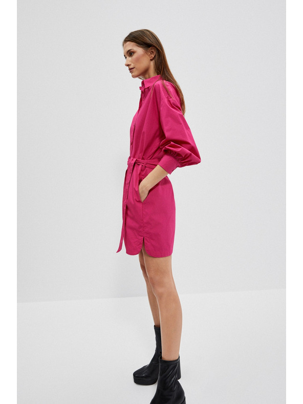 Moodo Rosa Damen-Shirt-Kleid Moodo