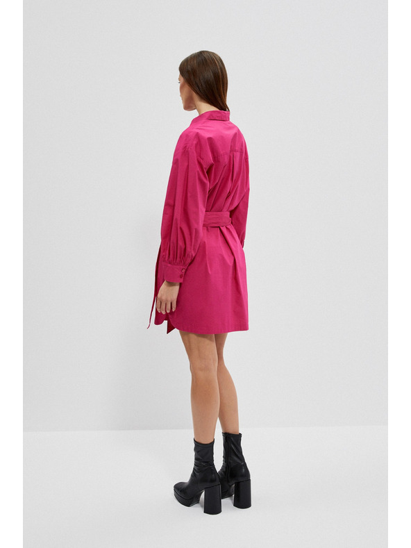 Moodo Rosa Damen-Shirt-Kleid Moodo