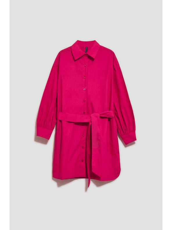 Moodo Rosa Damen-Shirt-Kleid Moodo