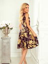 numoco Kleid - Sweetheart-Ausschnitt - Blattgold Numoco