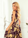 numoco Kleid - Sweetheart-Ausschnitt - Blattgold Numoco